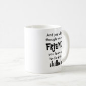 Drôle cadeau de départ pour Coworker café Mug (Devant droit)