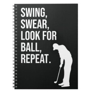 Drôle cadeau de golf pour Golfer Humour Carnet de 