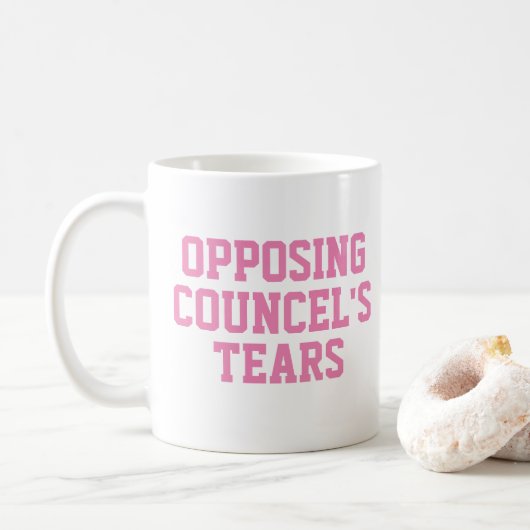 Drôle cadeau de l'avocat Pink Coffee Mug (Avec donut)