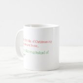 Drôle cadeau de l'employé de la Mug de Noël (Devant gauche)