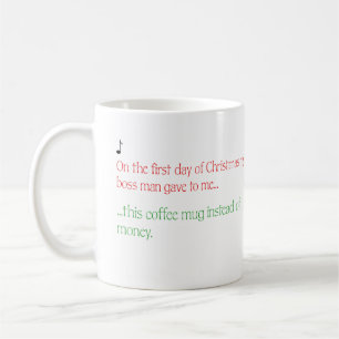 Drôle cadeau de l'employé de la Mug de Noël