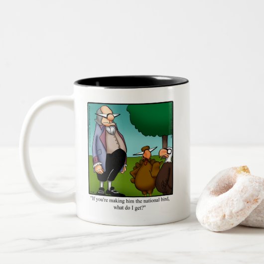 Drôle cadeau de l'Humour Thanksgiving Mug (Avec donut)