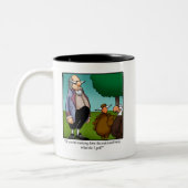 Drôle cadeau de l'Humour Thanksgiving Mug (Gauche)