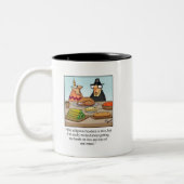 Drôle cadeau de l'Humour Thanksgiving Mug (Gauche)