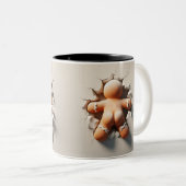 Drôle cadeau de Mug de Noël à deux faces (Devant droit)