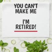 Drôle cadeau de retraite serviette de cuisine pour (Plié)