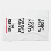 Drôle cadeau de retraite serviette de cuisine pour (Horizontal)