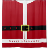Drôle cadeau de rideau de douche de Noël avec Père (Devant)