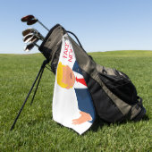 Drôle cadeau de serviette de golf avec le dessin a (Vert)