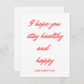 Drôle cadeau et carte de la Saint Valentin  (Devant / Derrière)