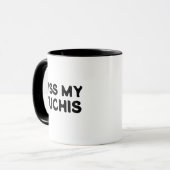 Drôle cadeau juif, Embrasse Ma Mug Tuchis (Devant gauche)