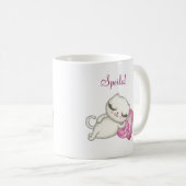 Drôle café blanc de chat Mug (Devant droit)
