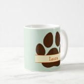 Drôle café chien casser Mug - Personnalisable (Devant droit)