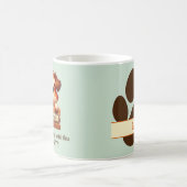 Drôle café chien casser Mug - Personnalisable (Centre)