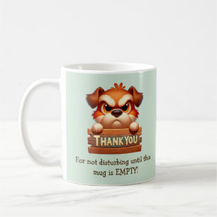 Drôle café chien casser Mug - Personnalisable