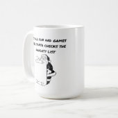 Drôle café de Noël Mug | Père Noël Coffee Mug | (Devant gauche)