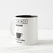 Drôle café lundi mème Mug (Devant gauche)