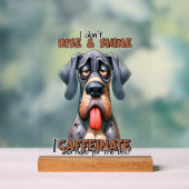 Drôle café mot art chien (Neutre)