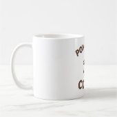 Drôle café Mug - Conception "Powered by Coffee" (Gauche)