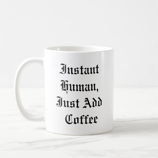 Drôle café Mug - Instantané humain (Gauche)
