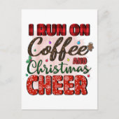 Drôle café Noël citations Carte postale (Devant)