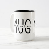 Drôle café Sarcastique Mug à deux tons (Devant gauche)