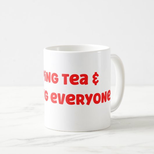 Drôle café Sober Mug (Devant droit)