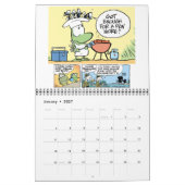Drôle calendrier de dessin animé animal (Jan 2027)