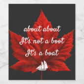 Drôle Canada Étiquettes À propos du Canada Étiquet (Étiquettes simples)