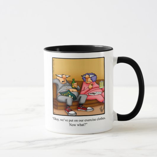 Drôle Canapé Pomme de terre Couple Humour Mug Cade (Droite)