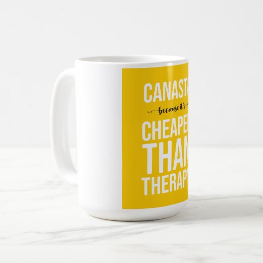 Drôle Canasta Mug (Devant gauche)