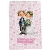 Drôle caricature marié sac cadeau (Devant)