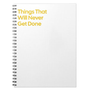 Drôle Carnet de devis Procrastination
