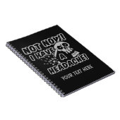Drôle carnets crâne mal de tête (Côté Droit)