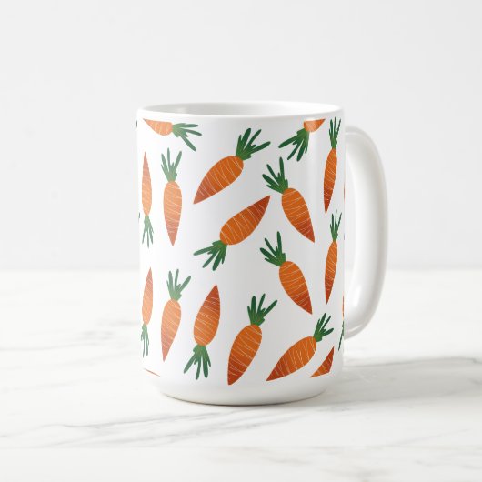 Drôle Carottes Café Mug (Devant droit)