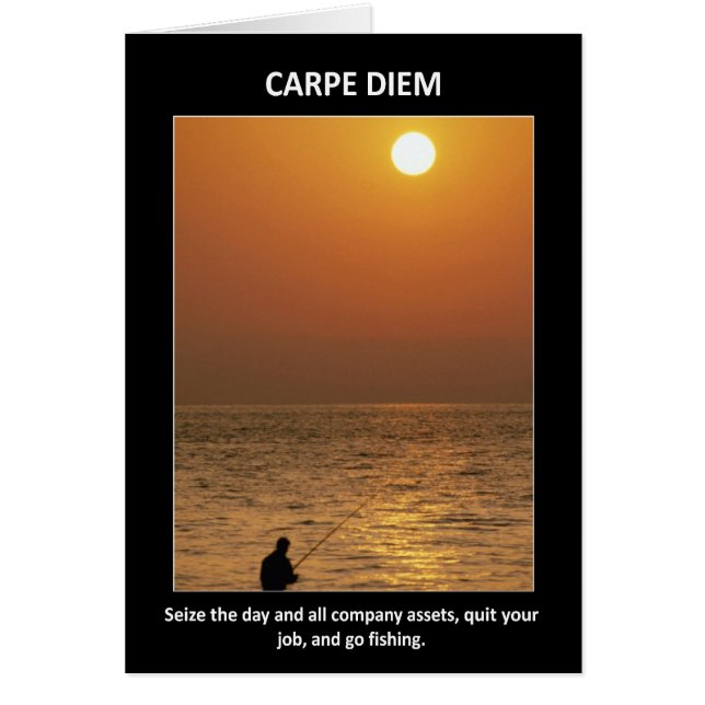 Drôle Carpe Diem Saisir Le Jour (Devant)