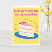 Drôle carte d'Anniversaire (Fleur jaune)