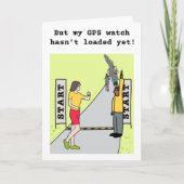 Drôle carte d'anniversaire de course pour coureur (Devant)