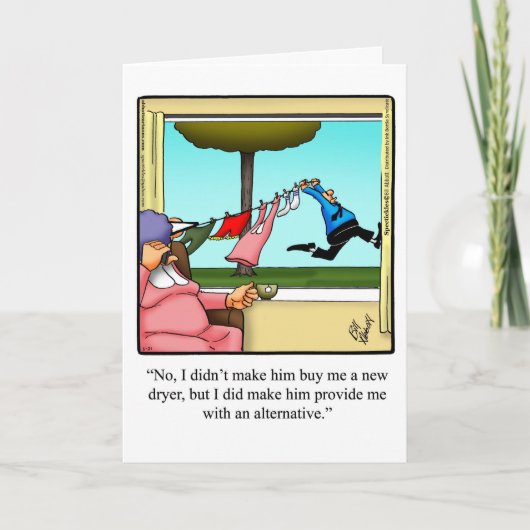 Drôle carte d'anniversaire Mariage pour eux (Devant)