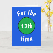 Drôle carte d'anniversaire pour adolescent (Fleur jaune)