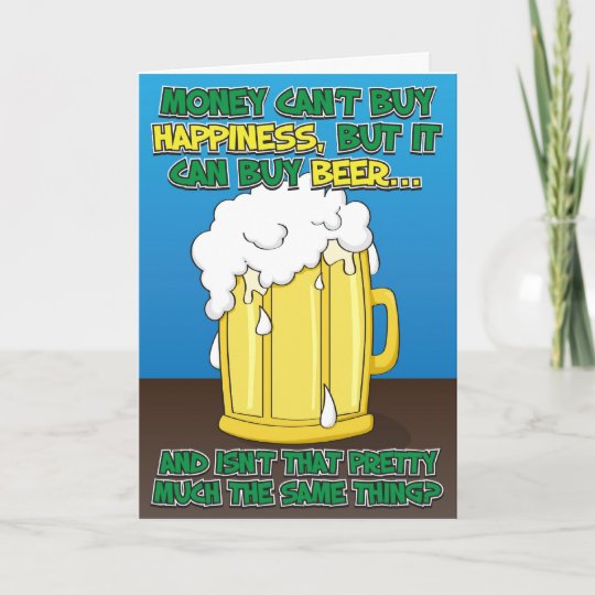 Drole Carte D Anniversaire Pour Homme Biere Zazzle Be