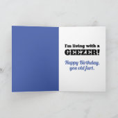 Drôle carte d'anniversaire pour le vieux Geezer du (Intérieur)