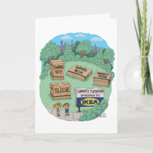 Drôle carte d'anniversaire pour les fans de Ikea e