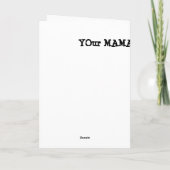 Drôle carte d'anniversaire pour les femmes (Dos)