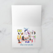 Drôle carte d'anniversaire pour lui (Intérieur)