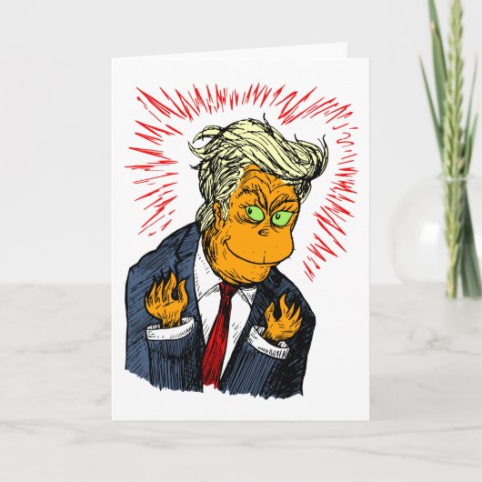 Drôle carte de Noël Trump (Devant)