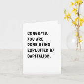 Drôle carte de retraite sarcastique (Fleur jaune)