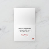 Drôle carte de vacances Carlin Embarrassé (Intérieur)