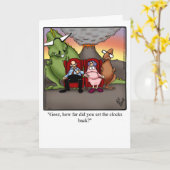 Drôle Carte De Voeux Anniversaire Pour Elle (Fleur jaune)