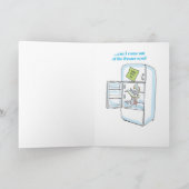 Drôle, Carte de voeux Cool, Enveloppe blanche stan (Intérieur)